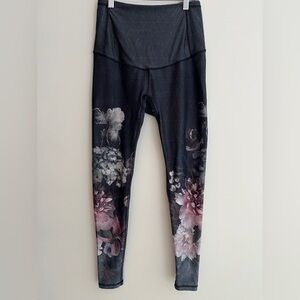 BEWILDHER High Waisted Floral Squat Proof Running Leggings Yoga Workout Gym